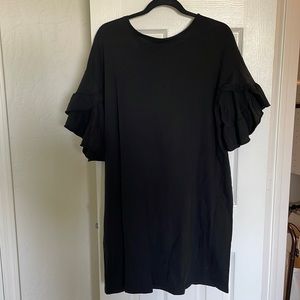ZARA ruffle sleeve dress